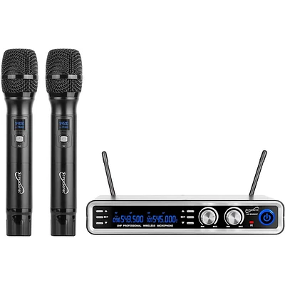 Supersonic UHF Dual Channel Wireless Microphone System | Electronic Express