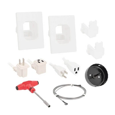 Helios In-Wall Single Outlet Relocation Kit for TV Installation | Electronic Express
