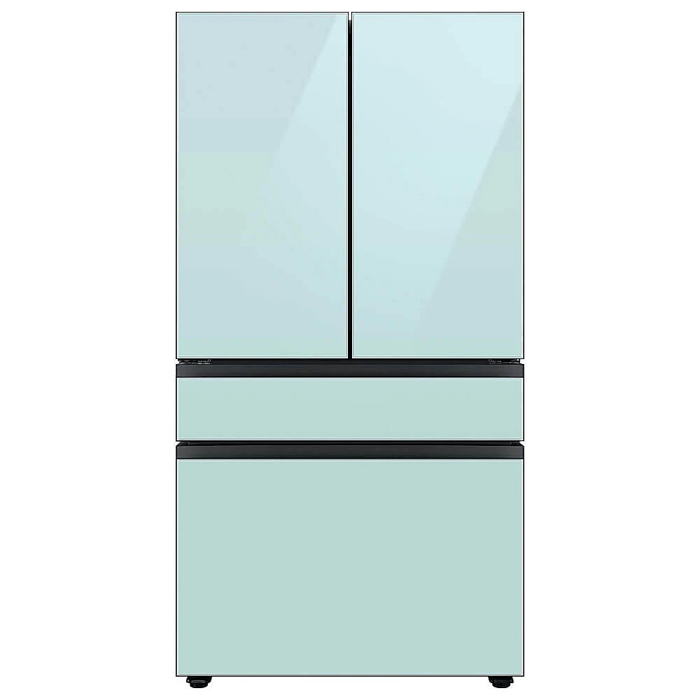 Samsung 29 Cu. Ft. 4-Door French Door Refrigerator with Morning Blue Glass Panels | Electronic Express