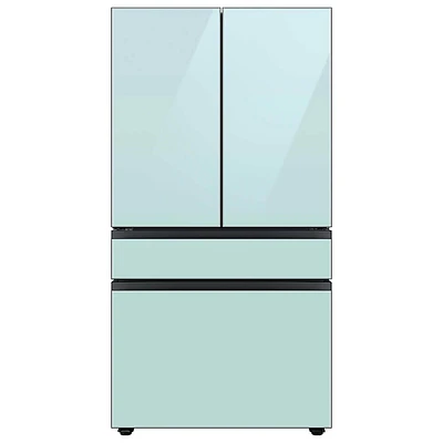 Samsung 29 Cu. Ft. 4-Door French Door Refrigerator with Morning Blue Glass Panels | Electronic Express