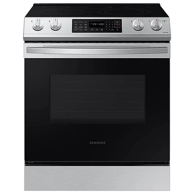 Samsung 6.3 Cu. Ft. Stainless Steel Slide-In Electric Range | Electronic Express
