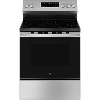 GE 5.3 Cu. Ft. Stainless Steel Freestanding Electric Range | Electronic Express