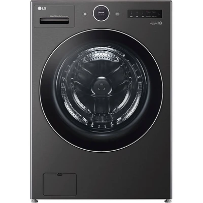 LG 5 Cu. Ft. Black Steel Front Load All-In-One Washer/Dryer Combo | Electronic Express