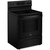 Whirlpool 5.3 Cu. Ft. Black Electric Range with Cooktop | Electronic Express