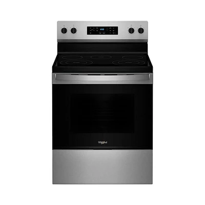 Whirlpool 5.3 Cu. Ft. Stainless Freestanding Electric Range | Electronic Express