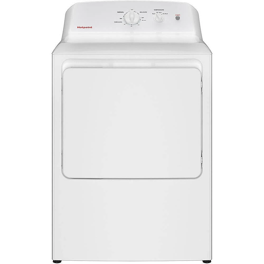 Hotpoint 6.2 Cu. Ft. White Electric Dryer with Auto Dry | Electronic Express