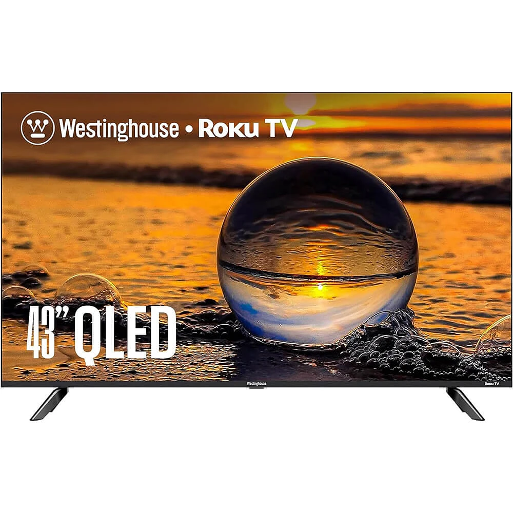 Westinghouse 43 Inch Edgeless QLED 4K Roku TV | Electronic Express