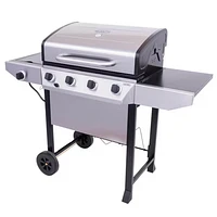 Char-Broil Thermos 4-Burner Portable Propane Grill - Stainless Steel | Electronic Express