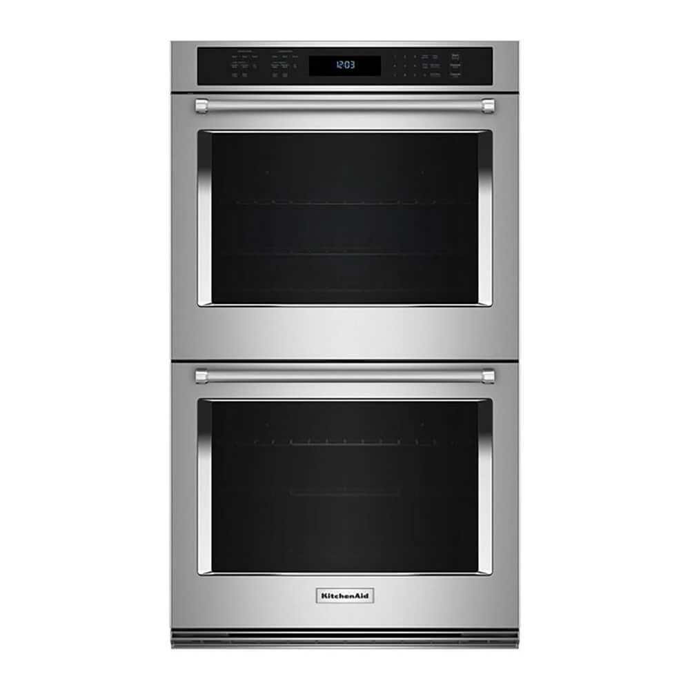 KitchenAid 30 inch Stainless Steel Double Electric Wall Oven | Electronic Express