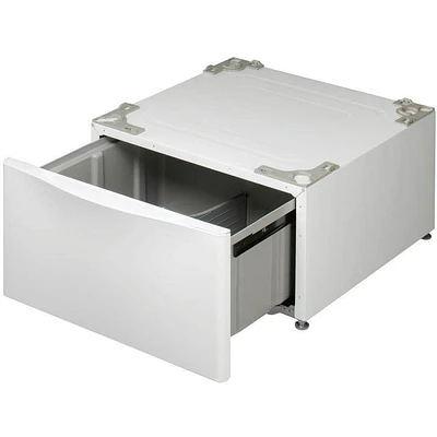 LG WDP4W 14 in. Laundry Pedestal Plus Storage Drawer - White - OPEN BOX | Electronic Express