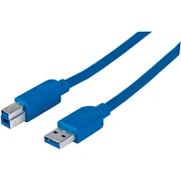 manhattan 393881 6.6 Ft. SuperSpeed USB Device Cable - OPEN BOX | Electronic Express