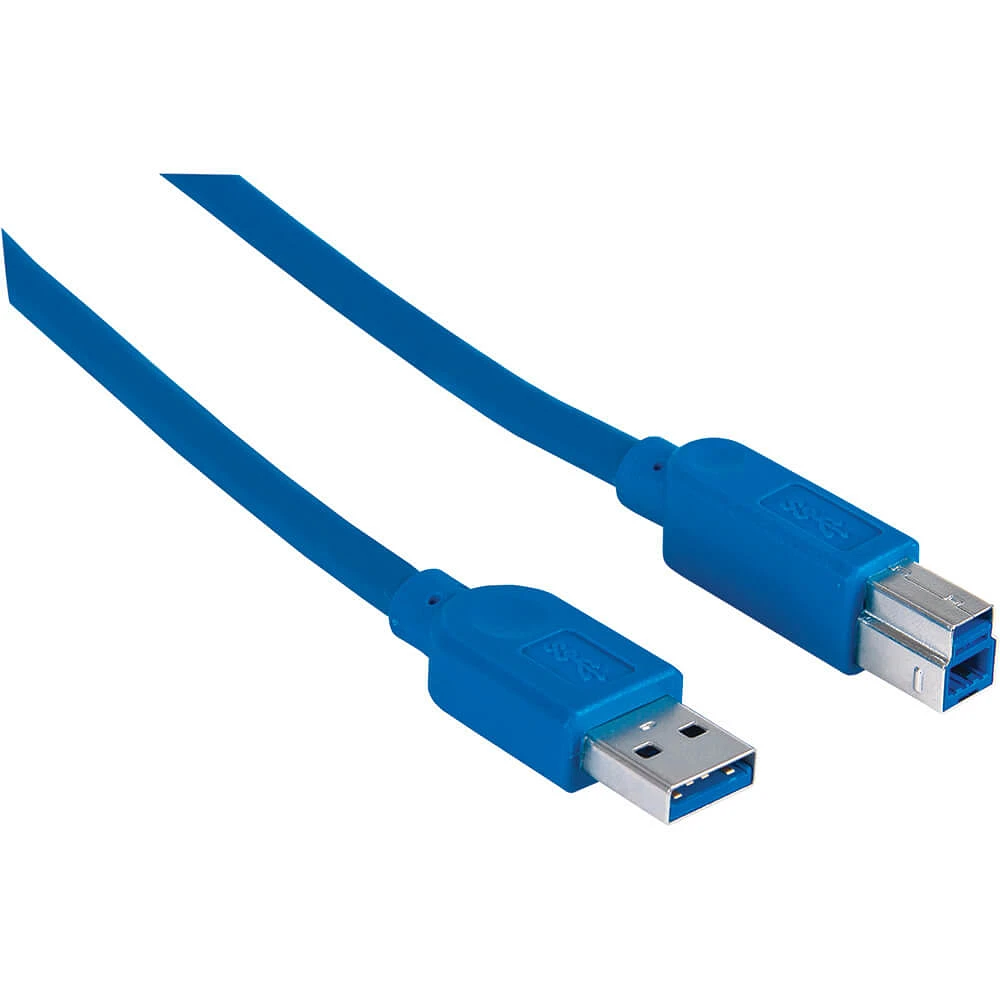 manhattan 393881 6.6 Ft. SuperSpeed USB Device Cable - OPEN BOX | Electronic Express