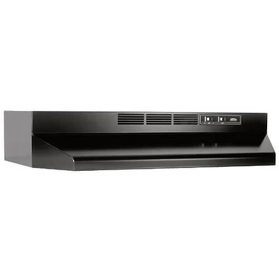 Broan 413023 30 in., Black, Under Cabinet Hood, Non-ducted | Electronic Express
