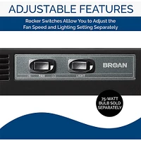 Broan F403023 30 in. Convertible Range Hood, Black | Electronic Express