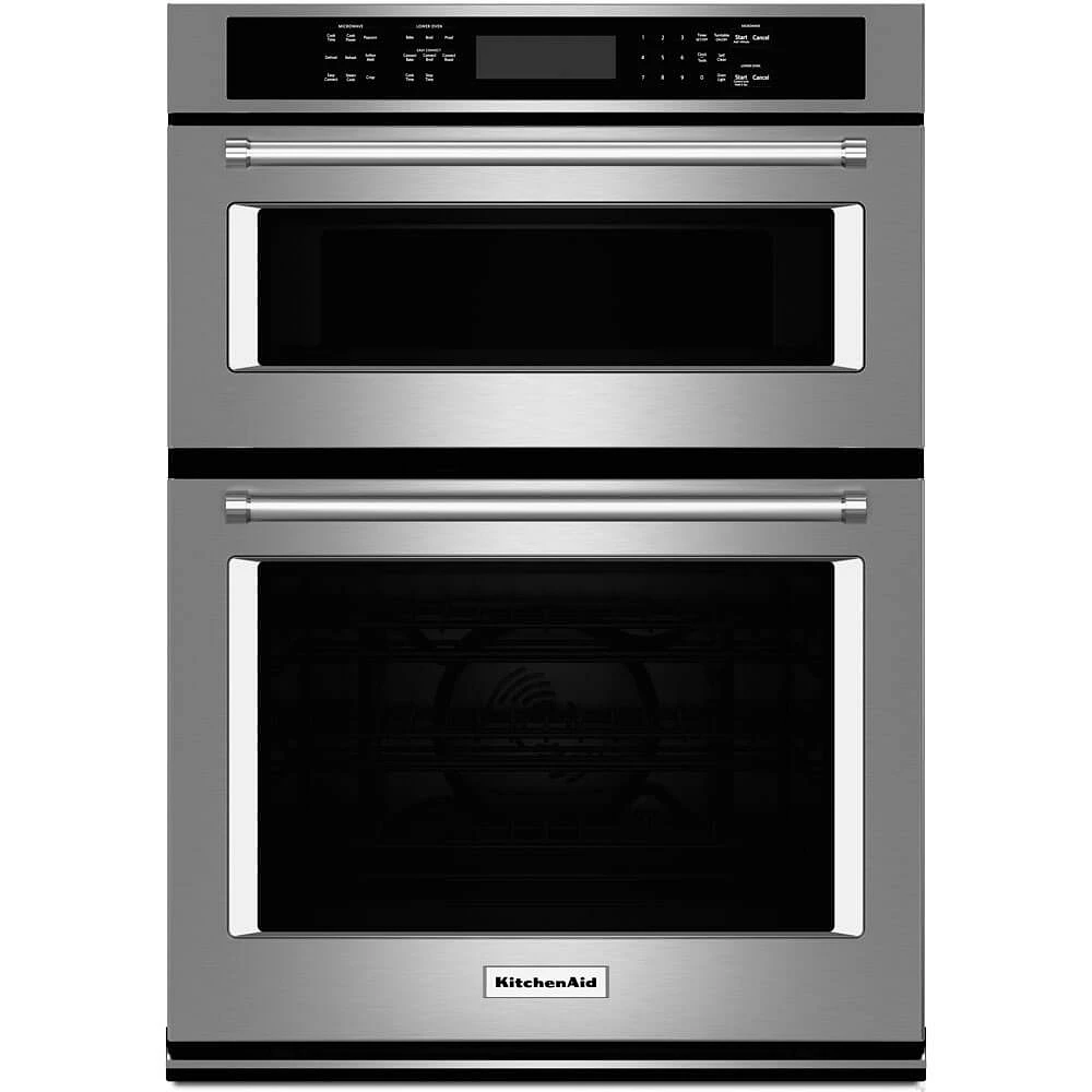 KitchenAid KOCE500ESS 30 in. Stainless Convection Wall Oven/Microwave Combination | Electronic Express