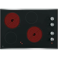 GE JP3030SJSS 30 Inch Stainless Electric Cooktop | Electronic Express