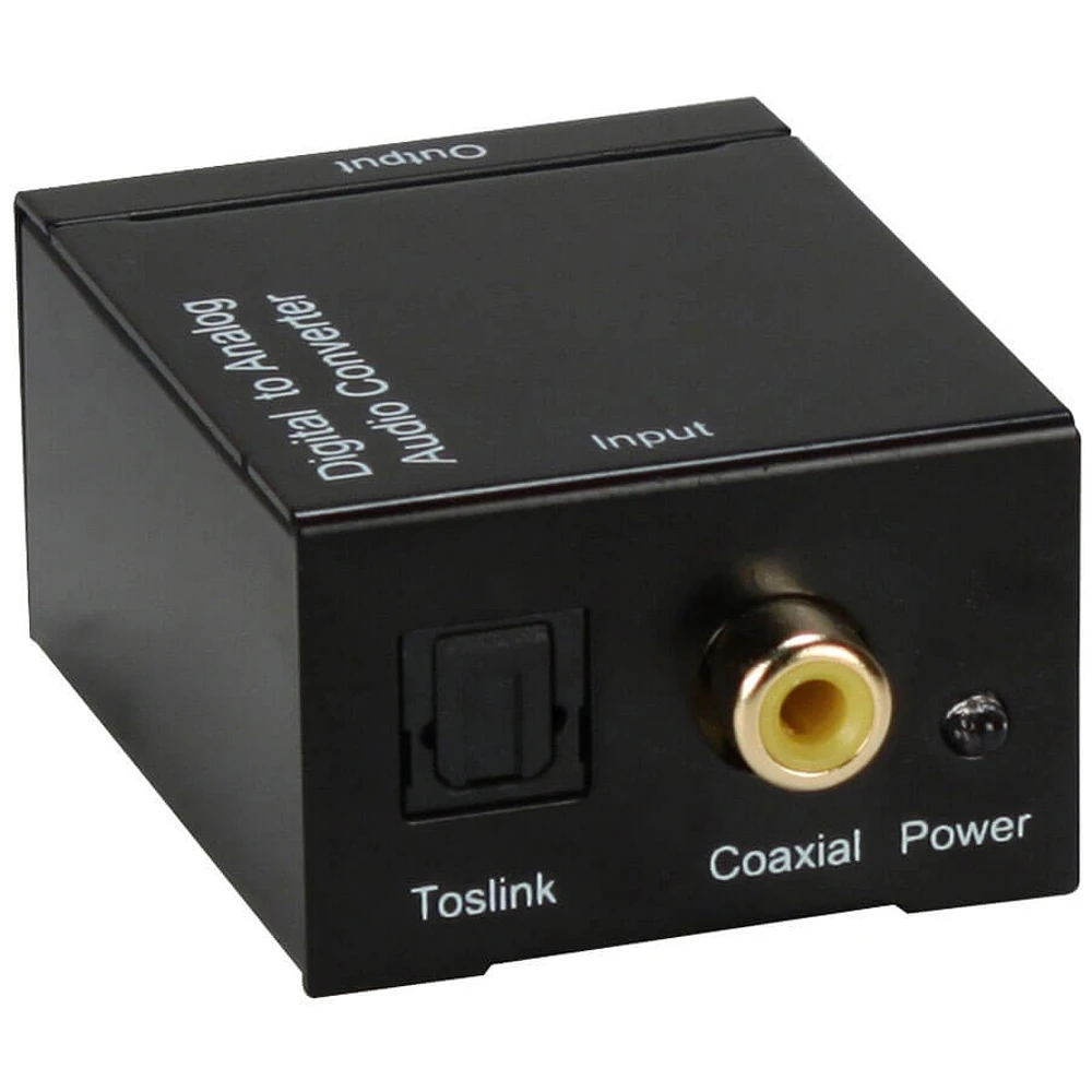 QVS SPDIFRCA Digital S/PDIF to Stereo Analog RCA Audio Converter | Electronic Express