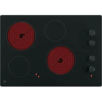 GE JP3030DJBB 30 Inch Black Electric Cooktop | Electronic Express