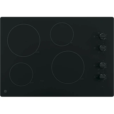 GE JP3030DJBB 30 Inch Black Electric Cooktop | Electronic Express