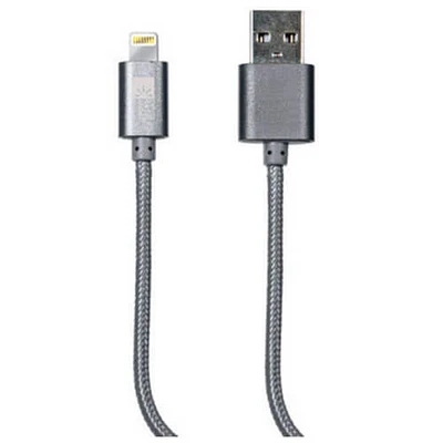 Case Logic CL-LP-CA-113-GY 10 Ft Fabric Lightning Cable CLLPCA113GY | Electronic Express
