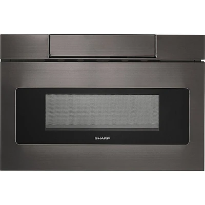 Sharp SMD2470AH 1.2 Cu. Ft Black Stainless Microwave Drawer | Electronic Express