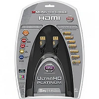 Monster 140801-00 Platinum 5 Ft. 4K Ultra HD HDMI Cable MCPLATUHD5 | Electronic Express