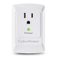 CyberPower CSB100W Single Outlet Surge Protector B100WRC1 | Electronic Express