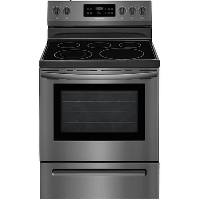 Frigidaire FFEF3054TD 5.3 Cu. Ft. Black Stainless Freestanding Electric Range | Electronic Express