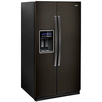 Whirlpool WRS588FIHV 28 Cu. Ft. Black Stainless Side-by-Side Refrigerator | Electronic Express