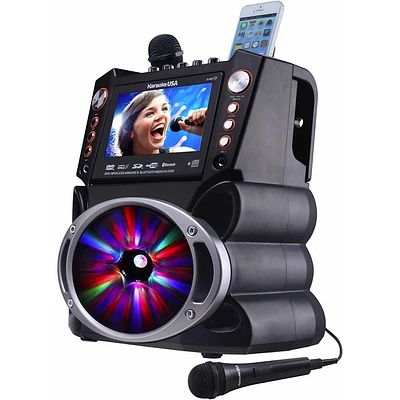 Karaoke USA GF846 Bluetooth Karaoke Machine | Electronic Express