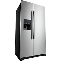 Amana 21.4 Cu. Ft. Stainless Side-by-Side Refrigerator | Electronic Express