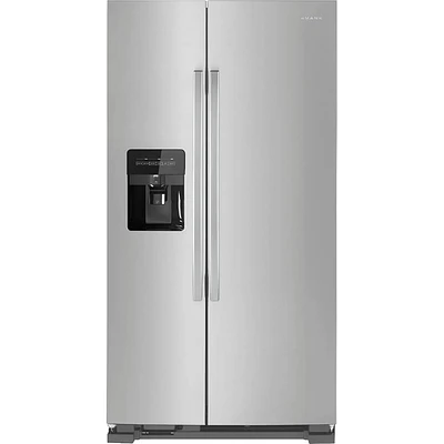 Amana 25 Cu. Ft. Side-by-Side Stainless Steel Refrigerator | Electronic Express