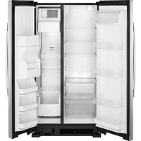 Amana 25 Cu. Ft. Side-by-Side Stainless Steel Refrigerator | Electronic Express