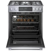 Bosch 4.6 Cu. Ft. Stainless Dual Fuel Slide-in Range | Electronic Express
