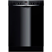 Bosch SHE3AR76UC Ascenta Black Recessed Handle Dishwasher - OPEN BOX | Electronic Express