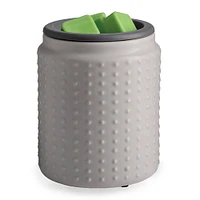 Candle Warmers Gray Hobnail Flip Dish Wax Warmer | Electronic Express