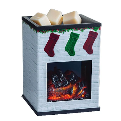 Candle Warmers Holiday Fireplace Illumination Fragrance Warmer | Electronic Express