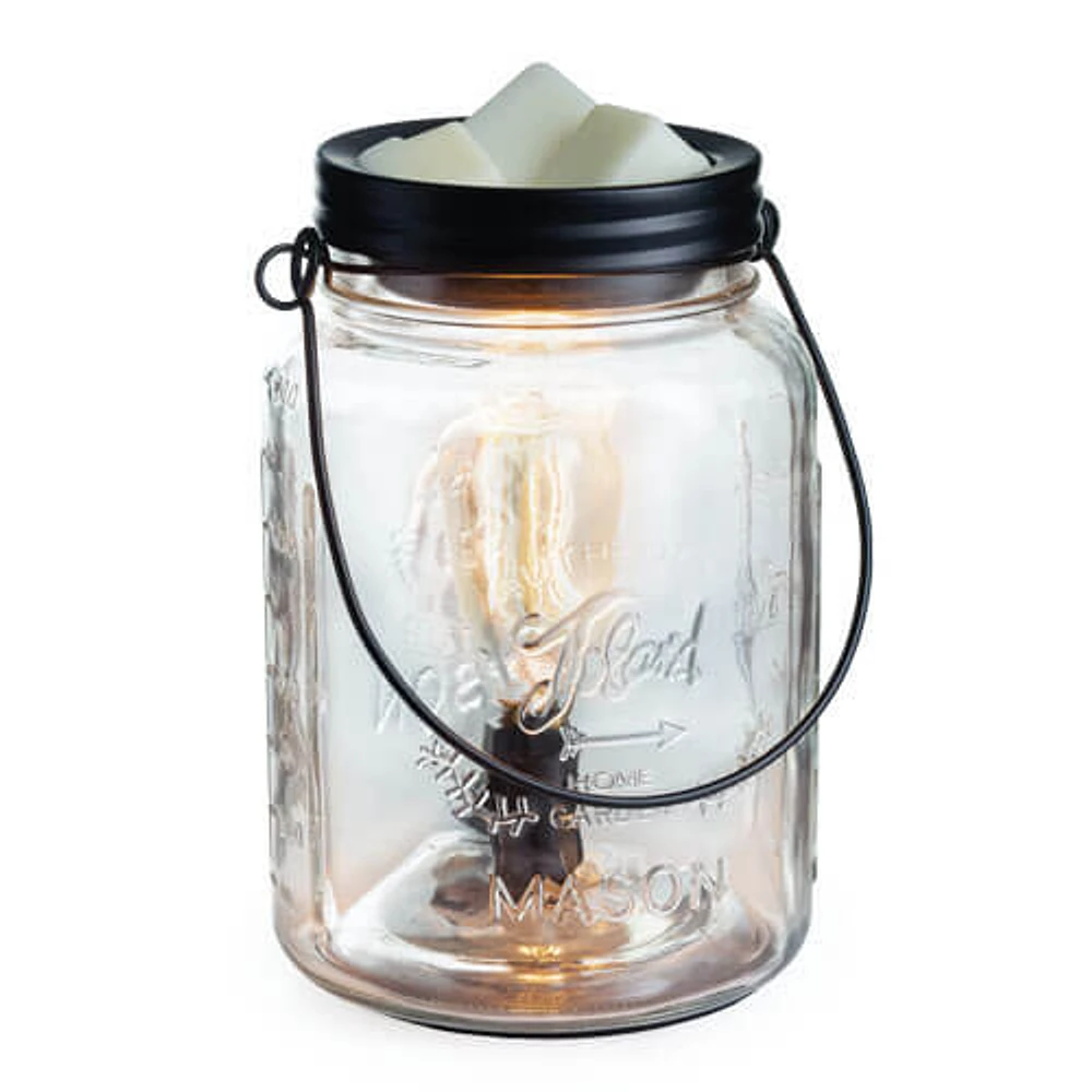 Candle Warmers Mason Jar Vintage Bulb Illumination Fragrance Warmer  | Electronic Express