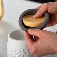 Candle Warmers Natural Linen Flip Dish Wax Warmer | Electronic Express