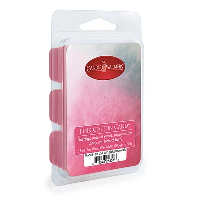 Candle Warmers Pink Cotton Candy Wax Melts, 2.5 Oz, 6 Pack  | Electronic Express