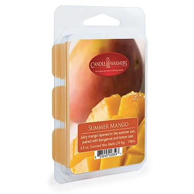 Candle Warmers Summer Mango Wax Melts, 2.5 Oz, 6 Pack  | Electronic Express