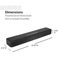 Denon Home Sound Bar 550 with Dolby Atmos, Alexa, and HEOS Built-In | Electronic Express