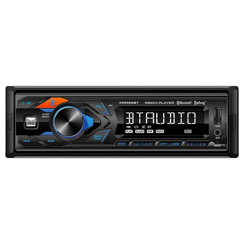 Dual Single DIN Digital Media Receiver- XRM59 | Electronic Express