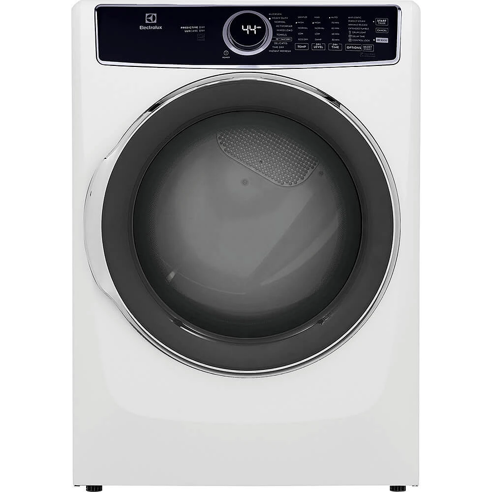 Electrolux 8.0 Cu. Ft. White Steam Electric Front Load Dryer | Electronic Express