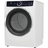 Electrolux 8.0 Cu. Ft. White Steam Electric Front Load Dryer | Electronic Express