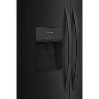 Frigidaire 25.6 Cu. Ft. Side-by-Side Refrigerator - Black | Electronic Express