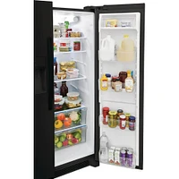 Frigidaire 25.6 Cu. Ft. Side-by-Side Refrigerator - Black | Electronic Express