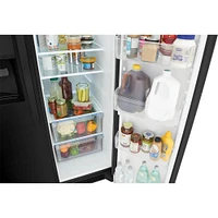 Frigidaire 25.6 Cu. Ft. Side-by-Side Refrigerator - Black | Electronic Express