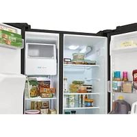 Frigidaire 25.6 Cu. Ft. Side-by-Side Refrigerator - Black | Electronic Express