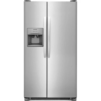 Frigidaire FFSS2615TS 25.5 Cu. Ft. Stainless Steel Side-by-Side Refrigerator - OPEN BOX | Electronic Express
